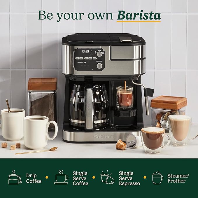Cuisinart Coffee Center Barista Bar 4-in-1 Coffee Maker, Single-Serve Pods - Image 3