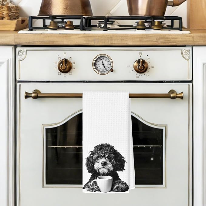 Funny Bernedoodle Kitchen Towels, Dog Kitchen Accessories, Dog Chef Gifts - Image 2