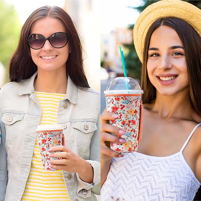 KJQJLY 3 Pack Reusable Iced Coffee Sleeves - Image 5