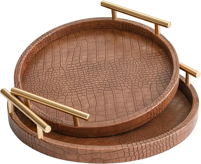Modern Decorative Serving Tray, Decorative Trays Coffee Table Tray Ottoman by JUMBOHUMBLE