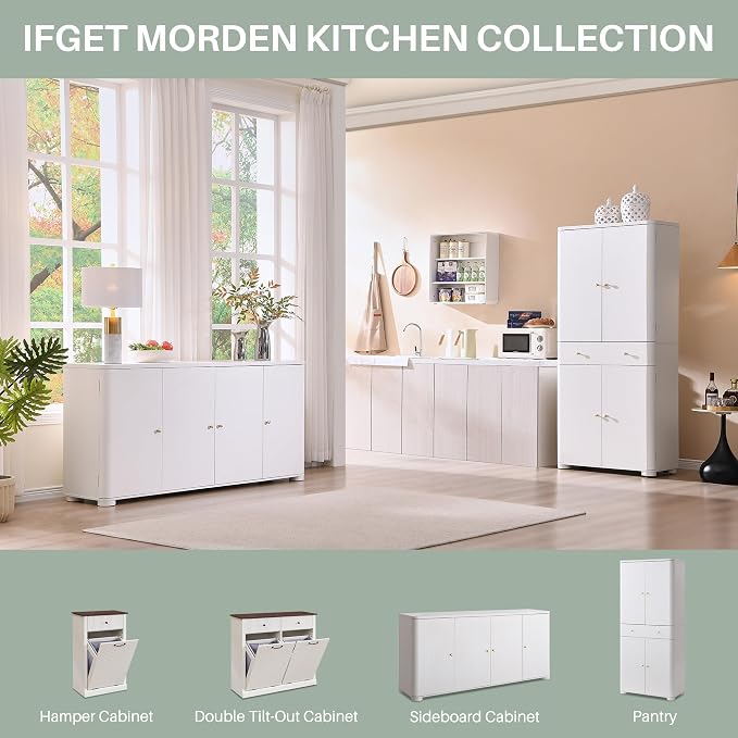 IFGET Curved Buffet Cabinet - Image 7