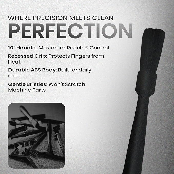 Rattleware Black Espresso Machine Grinder Brush - Image 2
