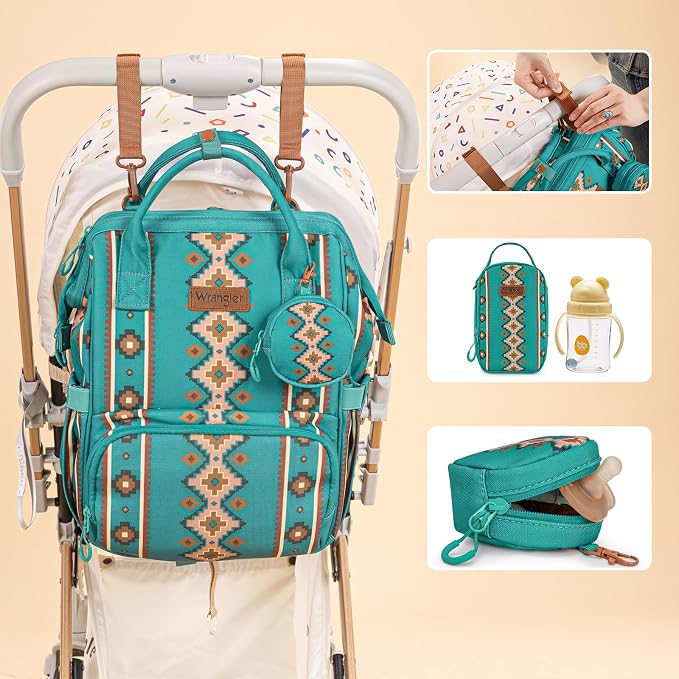 Montana West Wrangler Callie Diaper Bag Backpack - Image 4