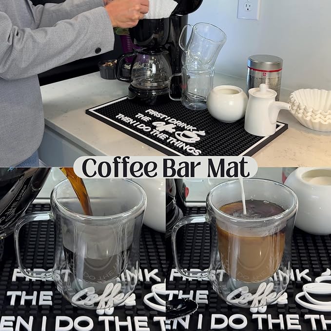 First I Drink the Coffee Then I Do the Things Silicone Station Mat - Image 4