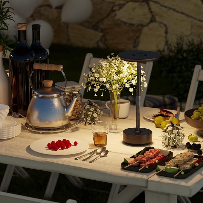 Rechargeable Cordless Table Lamps, Portable Battery Table Light. - Image 6