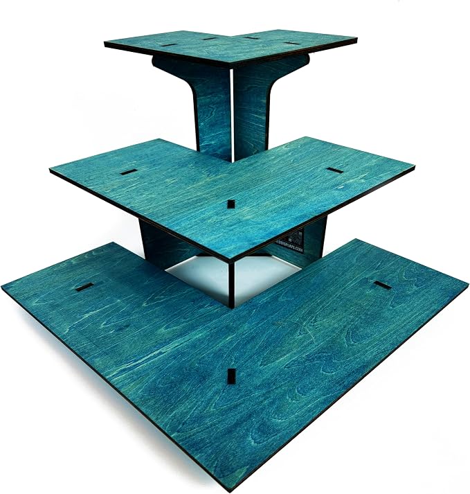 3-Tier Corner Retail Table Display Stand by TORCHEDDISPLAYS