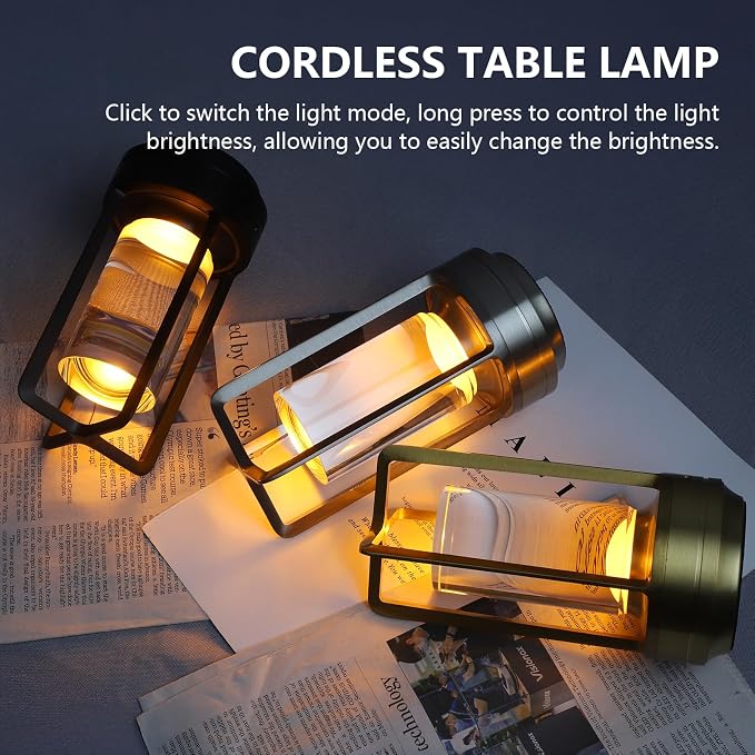 Cordless Portable LED Table Lamp, Small Rechargeable Battery Operated Desk Lamp - Image 6