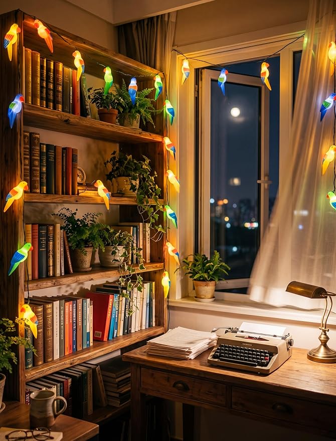 8.5FT Parrot String Lights, Plug in Parrot Fairy LED Lights - Image 6