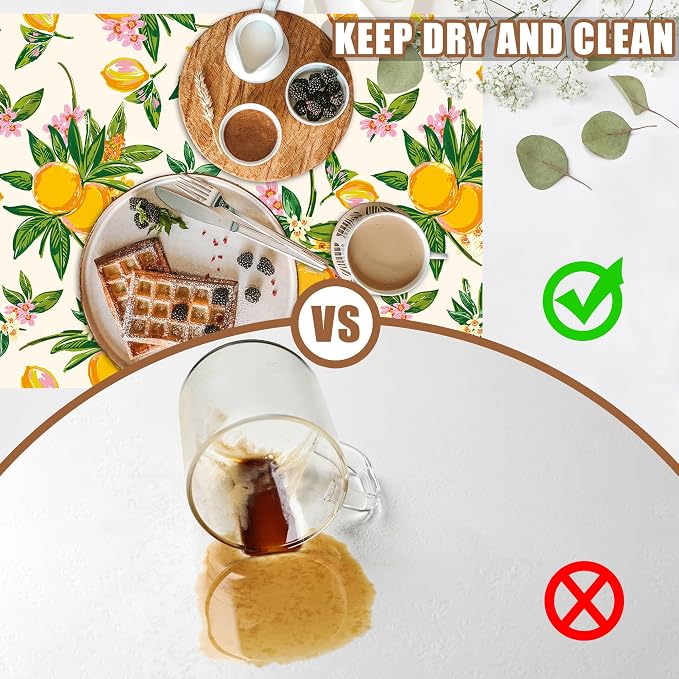 Dish Drying Mat Orange Fruit Floral Coffee Bar Mat - Image 6