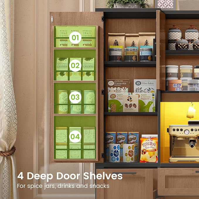 Itaar 71" Kitchen Pantry Cabinet - Image 8