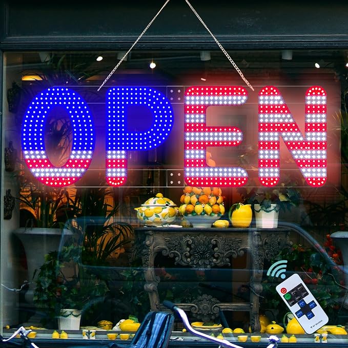 40"x14" Open Sign, LED Open Sign - Image 2