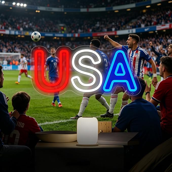 USA Neon Sign for Wall Decor, USA Led Signs, Dimmable USB Powered Neon Light - Image 6