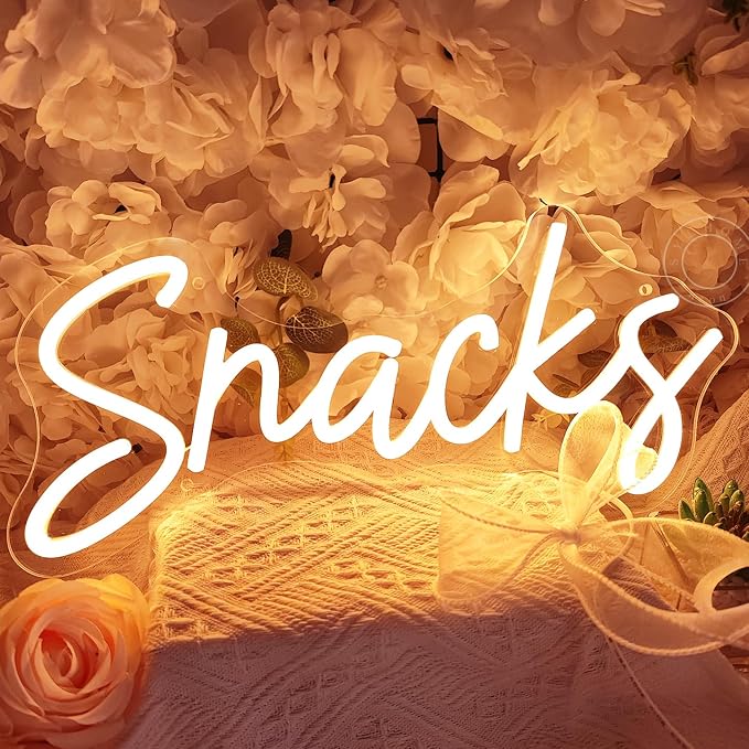 SYLHOME Snacks Led Neon Light Sign Coffee Cake Candy Bar Shop Stall Home - Image 6