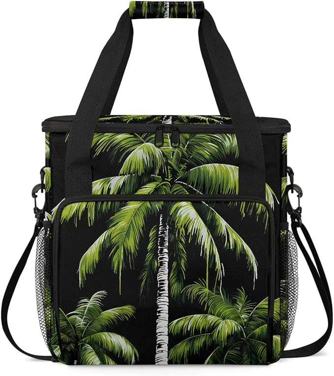 Tropical Plants Beach Palm Trees Coffee Maker Carring Bag, Large Insulated by Home