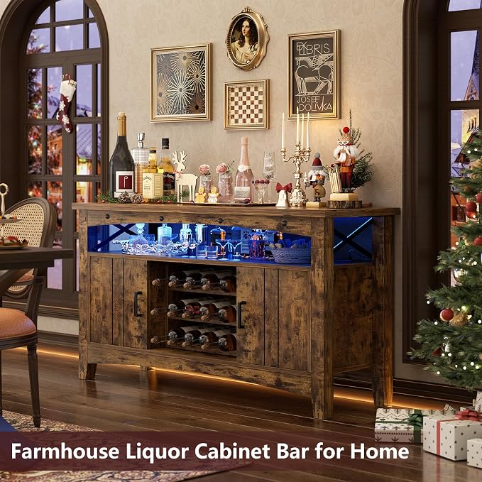 Armocity Farmhouse Bar Cabinet - Image 3