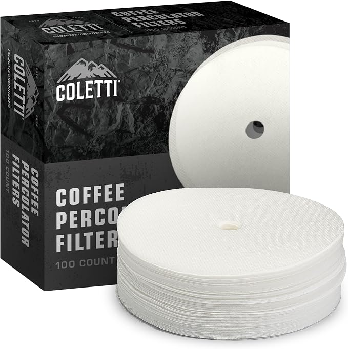 COLETTI Percolator Coffee Filters — Disc Coffee Filters by COLETTI