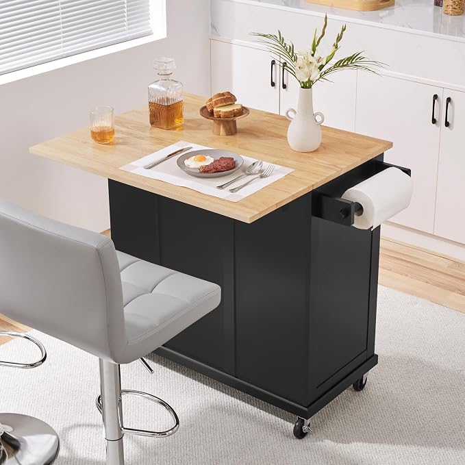Yaheetech Rolling Kitchen Island Cart - Image 4