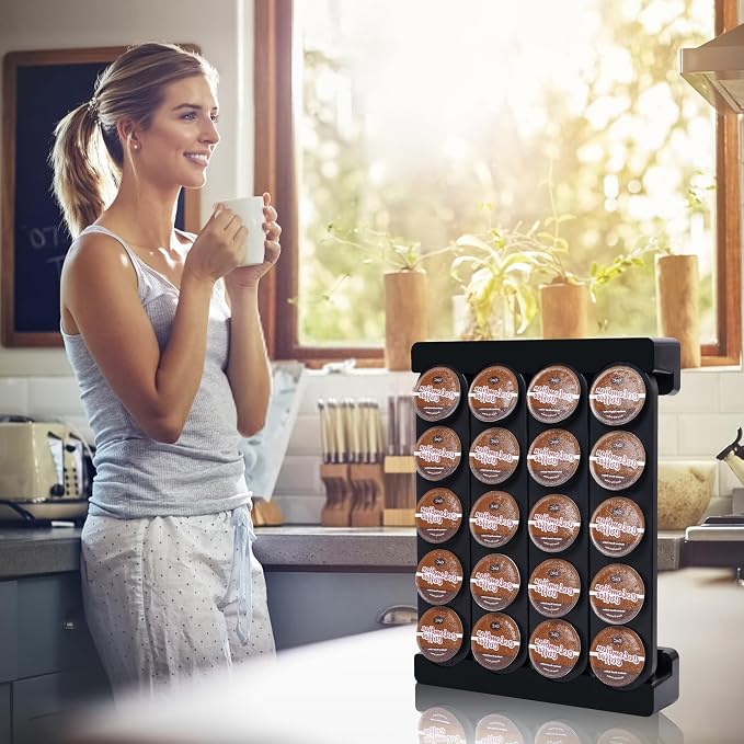 Wall Mounted Coffee Pod Holder, Holds 20 K Cup Coffee Capsules, - Image 7