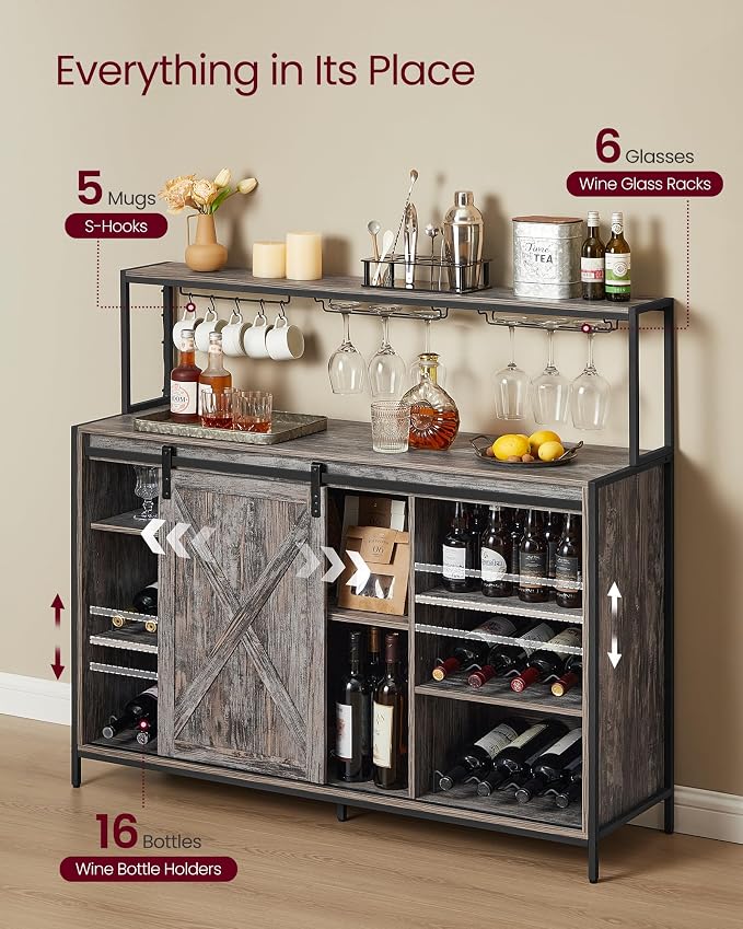 VASAGLE Coffee Bar Cabinet - Image 6