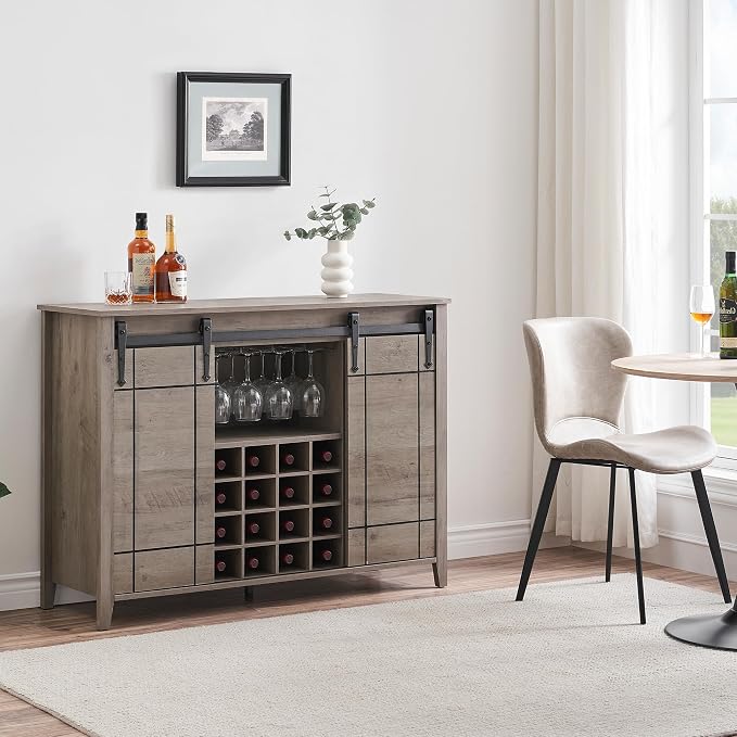 coucheta Wine Bar Cabinet, Buffet Sideboard Cabinet - Image 7