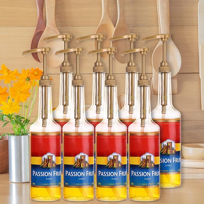 Zopeal 8 Pieces Coffee Syrup Pump Dispenser Fits 750ml/25.4oz Bottles, Skinny - Image 3