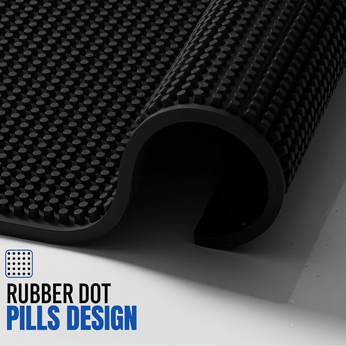 Standard Rubber Bar Mat for Countertop 12"x6", Non-Slip & Spill Protection - Image 6
