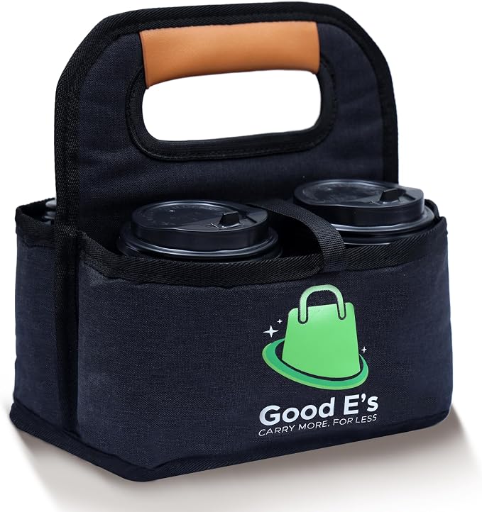 Good E’s 4 Cup Reusable Coffee Cup Carrier by GoodEs