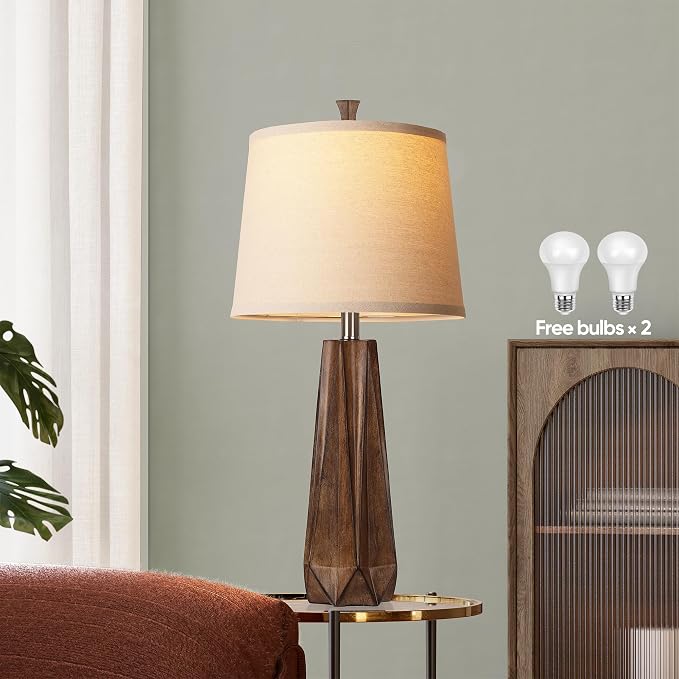 WIHTU 3 Color Temperature Table Lamps Set of 2, Beside Lamp - Image 3