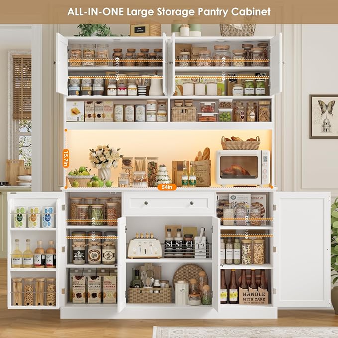 HIFIT 72.8” Tall Kitchen Pantry Cabinet - Image 5