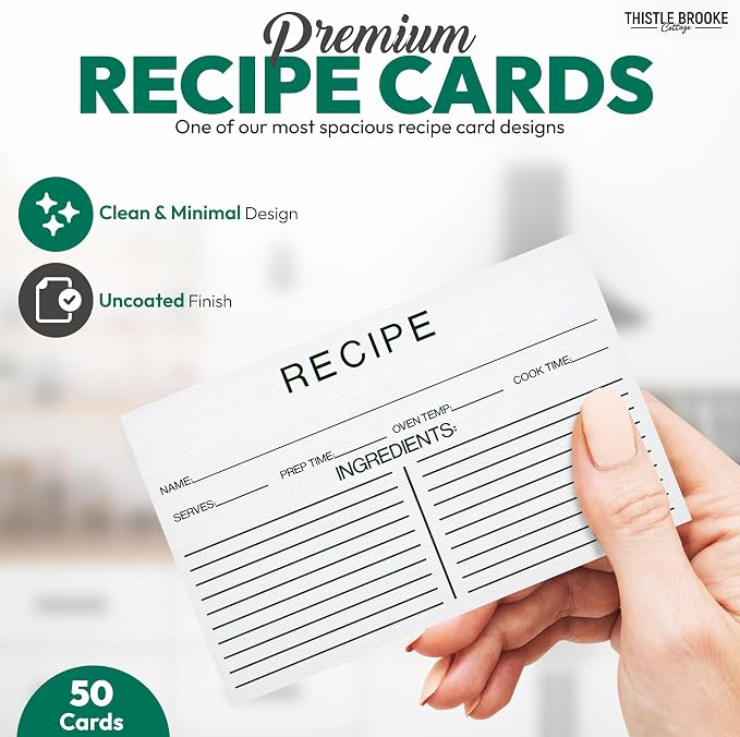 Recipe Cards 4x6 Inches Blank Double Sided - Image 7