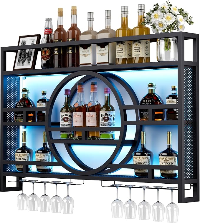 3-Tiers 47in Wine Rack Wall Mounted by Boshen