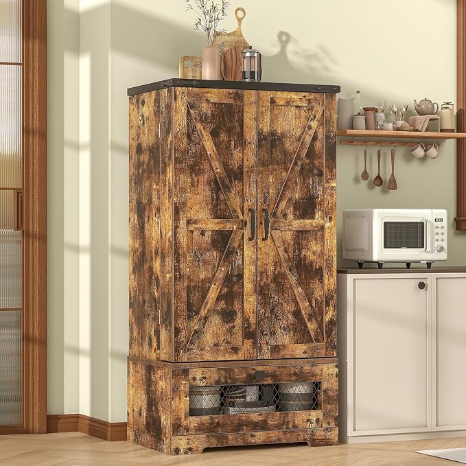 kepptory Farmhouse Pantry Cabinet - Image 3