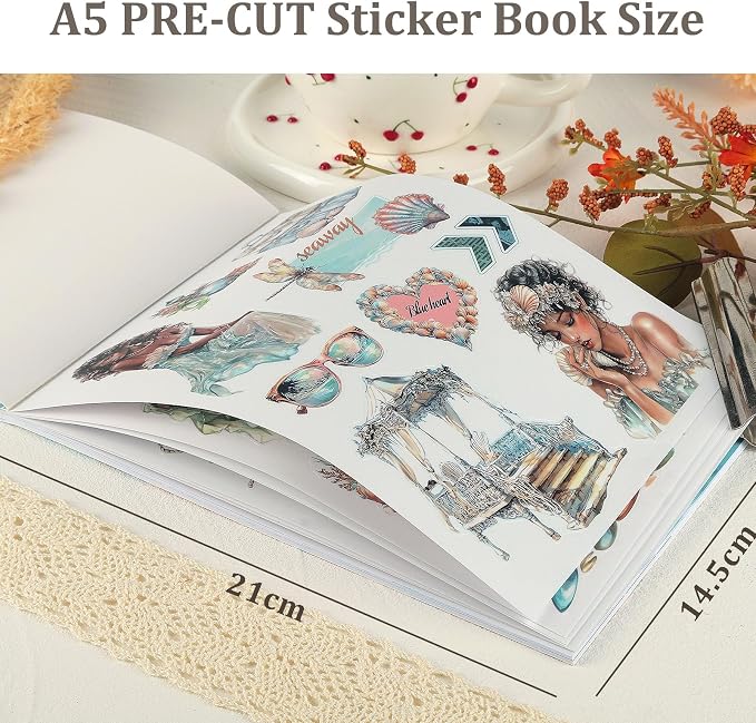 Snycler Clear Sea Theme Sticker Scrapbooking Supplies - Image 3