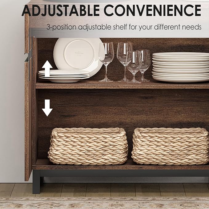 WAMPAT Sideboard Buffet Cabinets, Modern Sideboard - Image 6