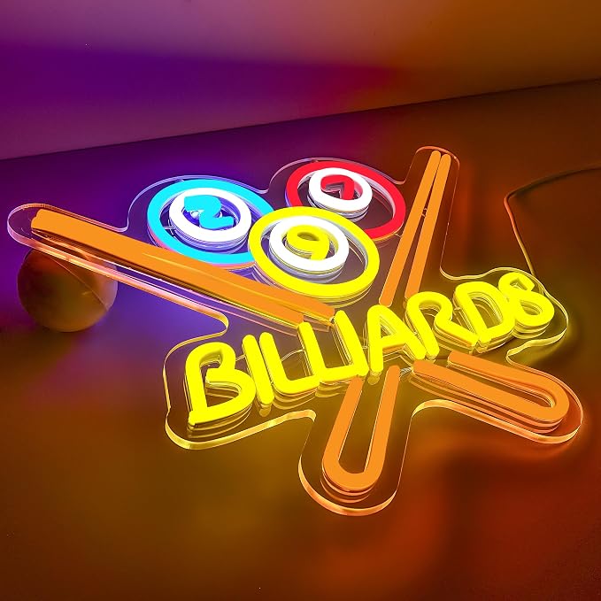 Billiards Neon Sign for Wall Decor Bright Led Neon Light for Business Sign - Image 2