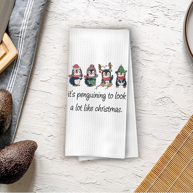 Penguin Christmas Kitchen Towels - Image 4