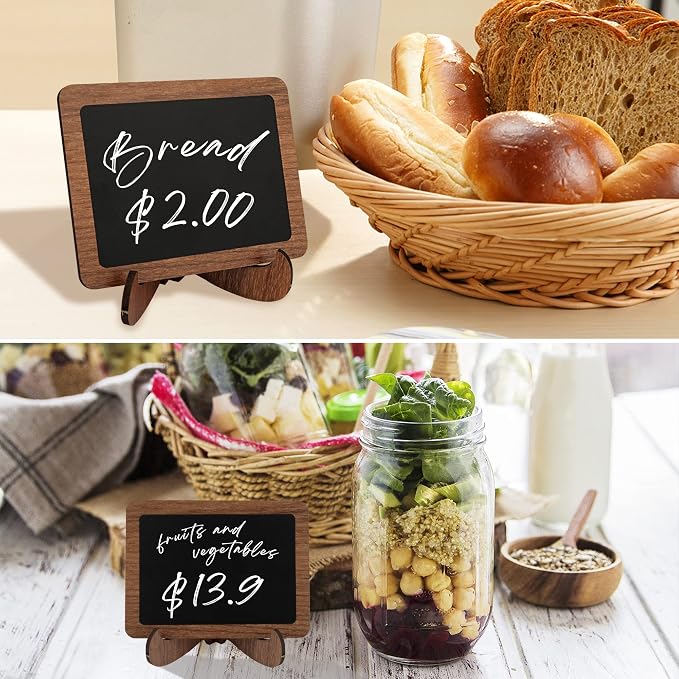 Temlum 15 Pcs Mini Chalkboard Sign - Image 7