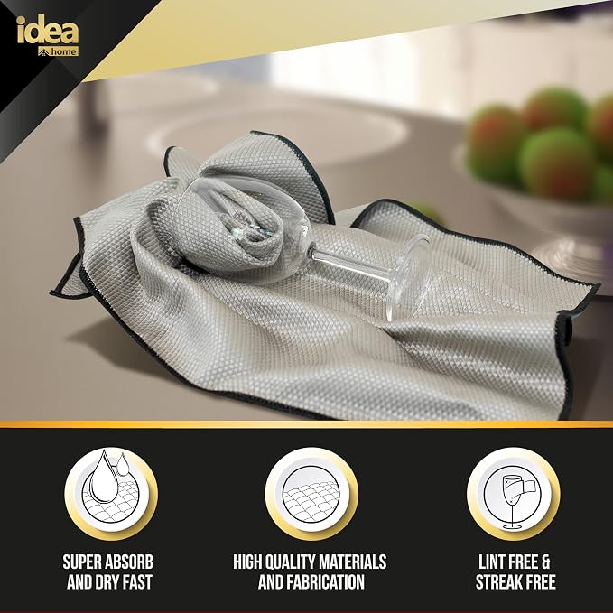 Idea Home Premium Fish Scale Microfiber Cloth – Ultra-Clear, Lint-Free & - Image 3