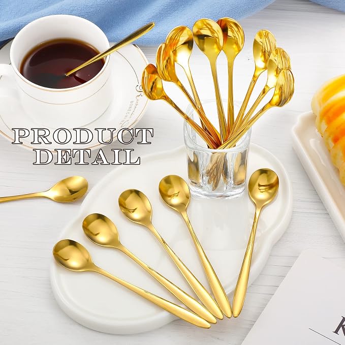 100 Pcs Demitasse Espresso Spoons Stainless Steel Bulk, 4.33'' Small Mini - Image 3