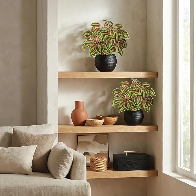 2 Packs Artificial Plants in Black Pot - Image 5