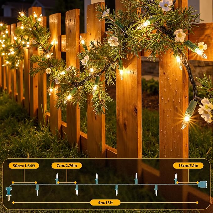 50-Count White Christmas Lights - Image 5