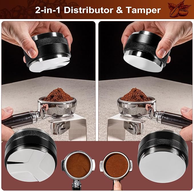 Espresso Accessories Kit 58mm, Coffee Distributor and Tamper Leveler, 316 - Image 4