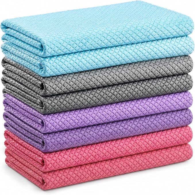 Niveaya Microfiber Glass Cleaning Cloth, Stainless Steel Windshield Shower by Niveaya