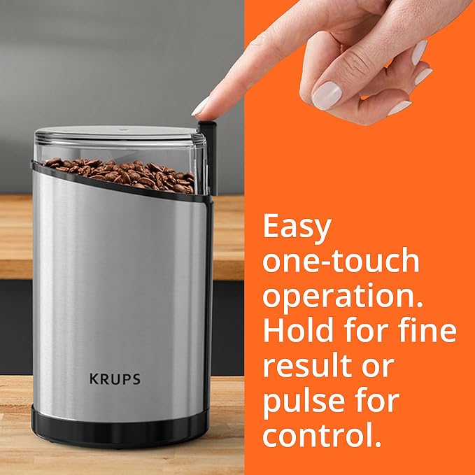 KRUPS Electric Coffee Grinder: 3 oz Capacity, 200 Watts - Image 6