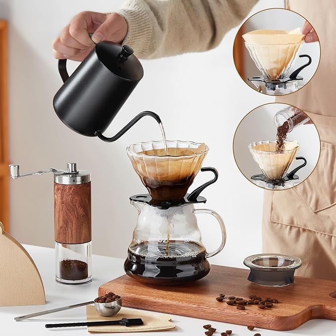 Unbreakable Pour Over Coffee Maker Set – 6-Piece Set - Image 4
