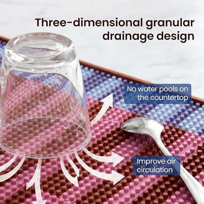 Decorative Cocktail Bar Mat 18x12 — Premium PVC Bar Mat, Non-Slip Coffee Mat - Image 4