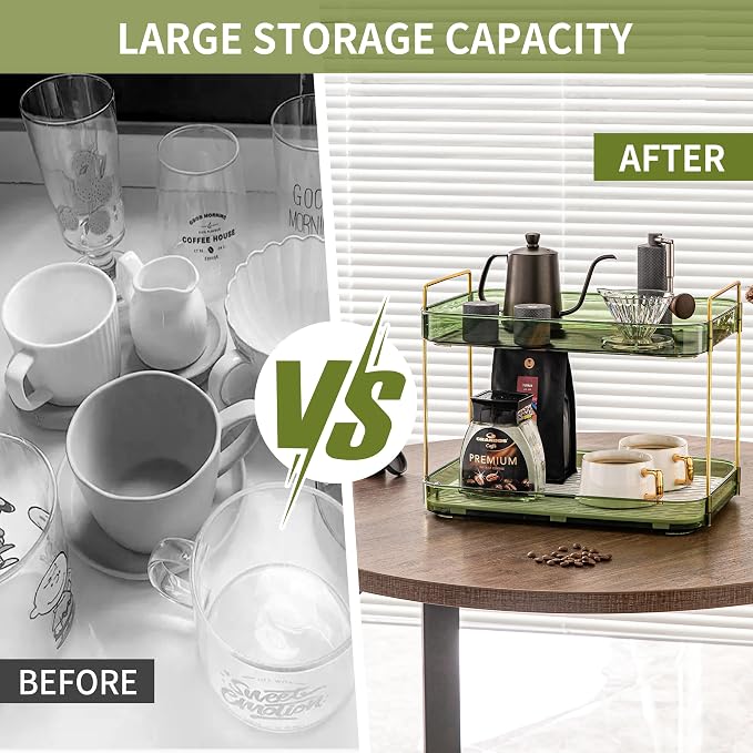 Coffee Bar Accessories, Station Organizers, Large Capacity Storage - Image 3