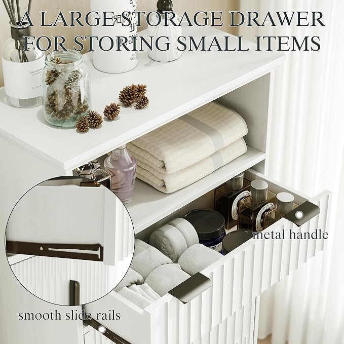 FLOWBACK Fluted Cabinet, Bathroom Storage - Image 6