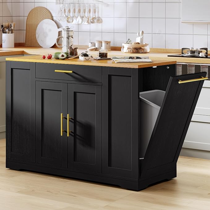 YITAHOME 53 Inch Large Rolling Kitchen Island by YITAHOME