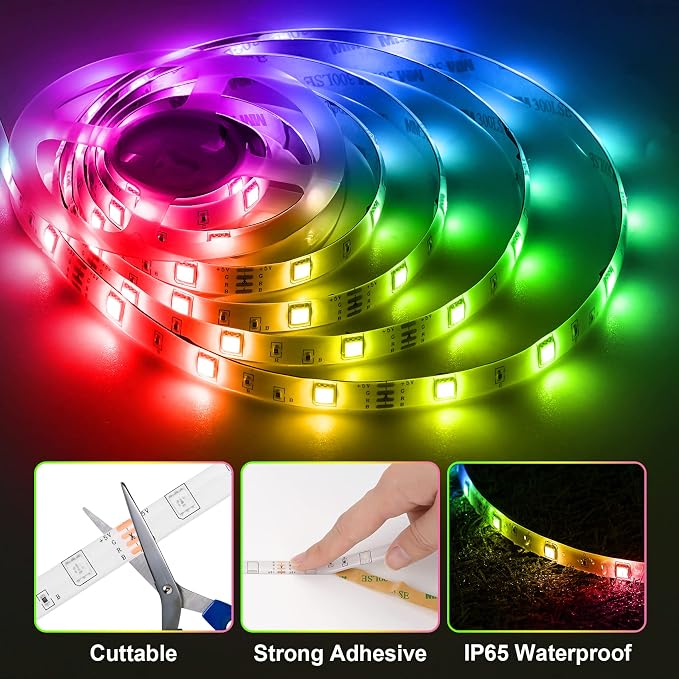LED Strip Lights 6.56Ft, RGB LED Lights Strip - Image 2